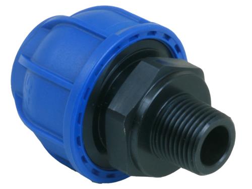 Alusic aluminium koppeling ø40mm - 1 1 4 buitendraad