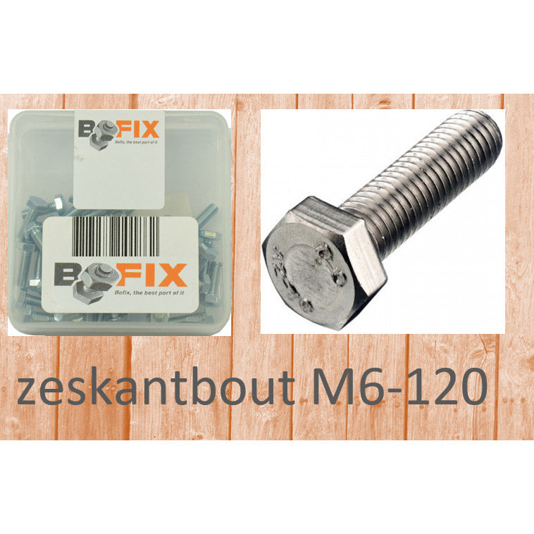 Bofix zeskantbout m6-120 (12st)