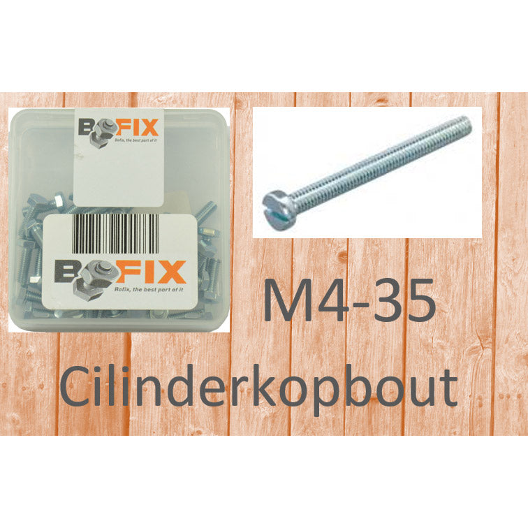 Bofix Cylinder Head Bolt M4X35 Galvaniseret (50.)