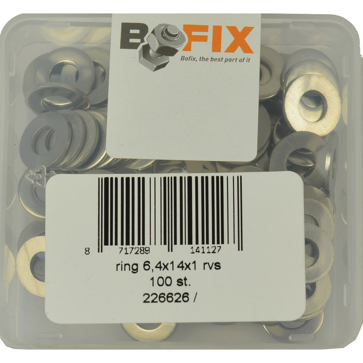 BOFIX WITH M6.4X14X1 Stainless steel (100th)