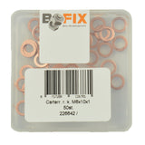 Bofix Box A 50 Carter Rings Red Head 6x10x1 Koppar