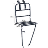 voordrager Transport 30 x 30 cm zwart