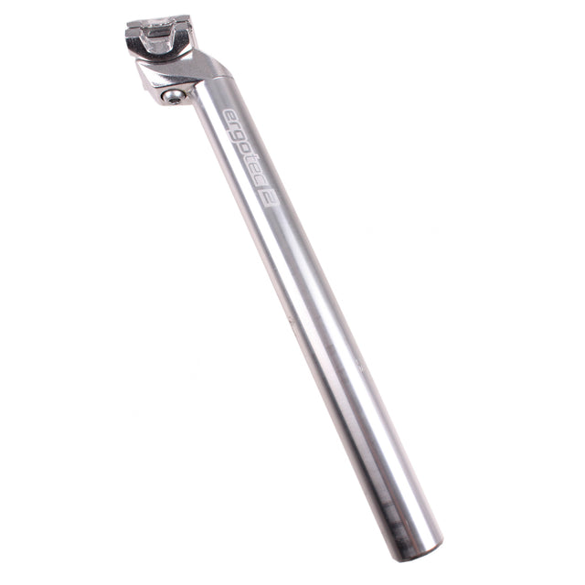 Ergotec zadelpen alu. zilver 31.2 setback 18mm