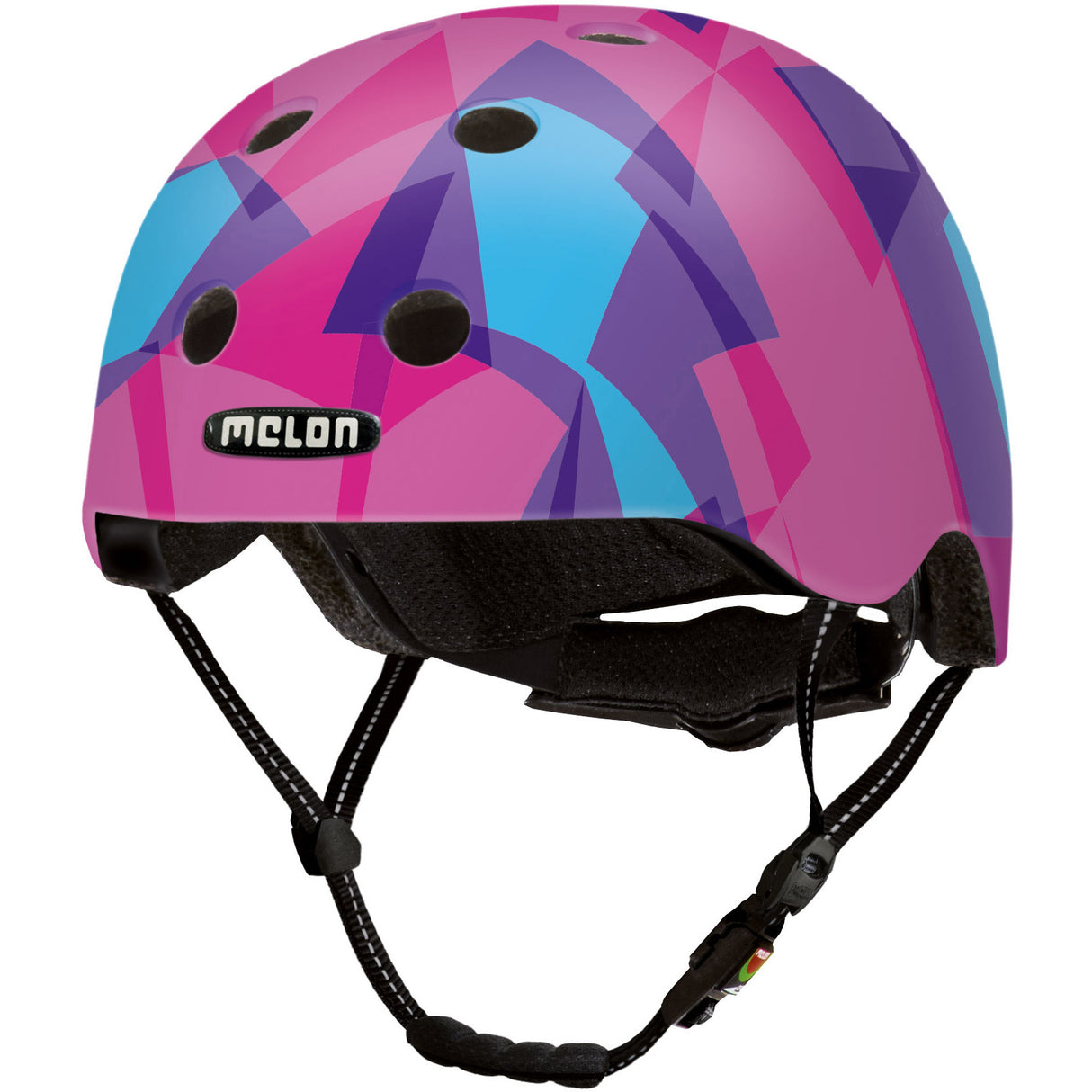 Melon Urban Active Bicycle Helmet Pink Bluew Size 46 52 cm