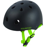 Polisport Urban Radical Bicycle Helm S 53-55 cm Graffiti Schwarzes Grün