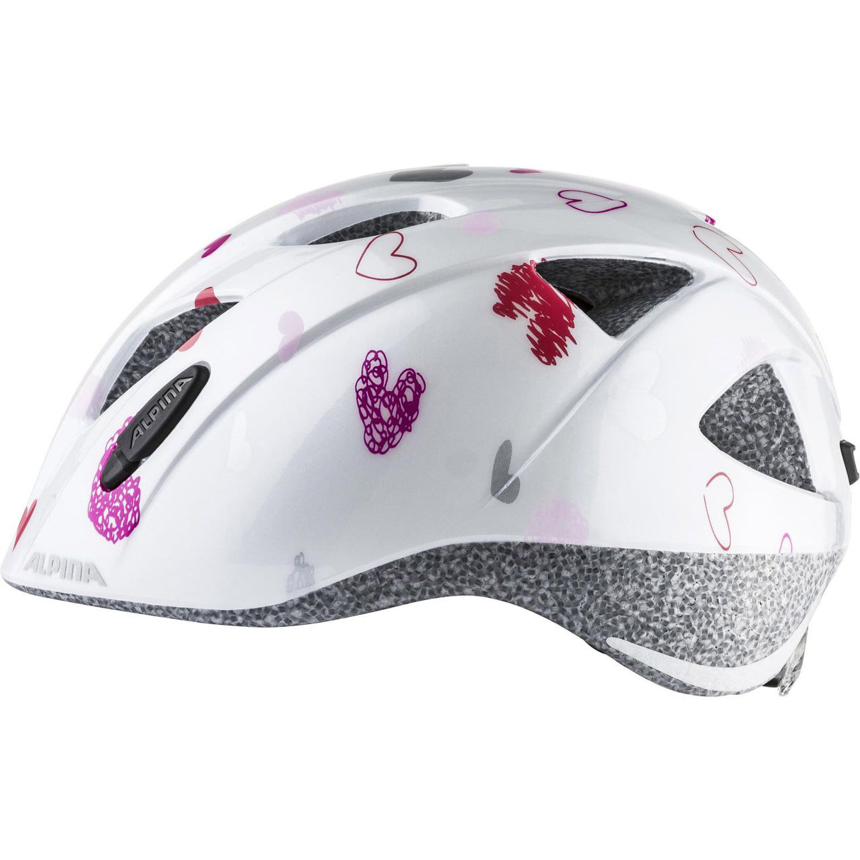 Olympesch Sportsdauer Sport Kinderhelm Ximo White Häerzer 45-49 Gloss