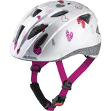 Casco olimpico sportivo sportivo per bambini XIMO White Hearts 47-51 Gloss