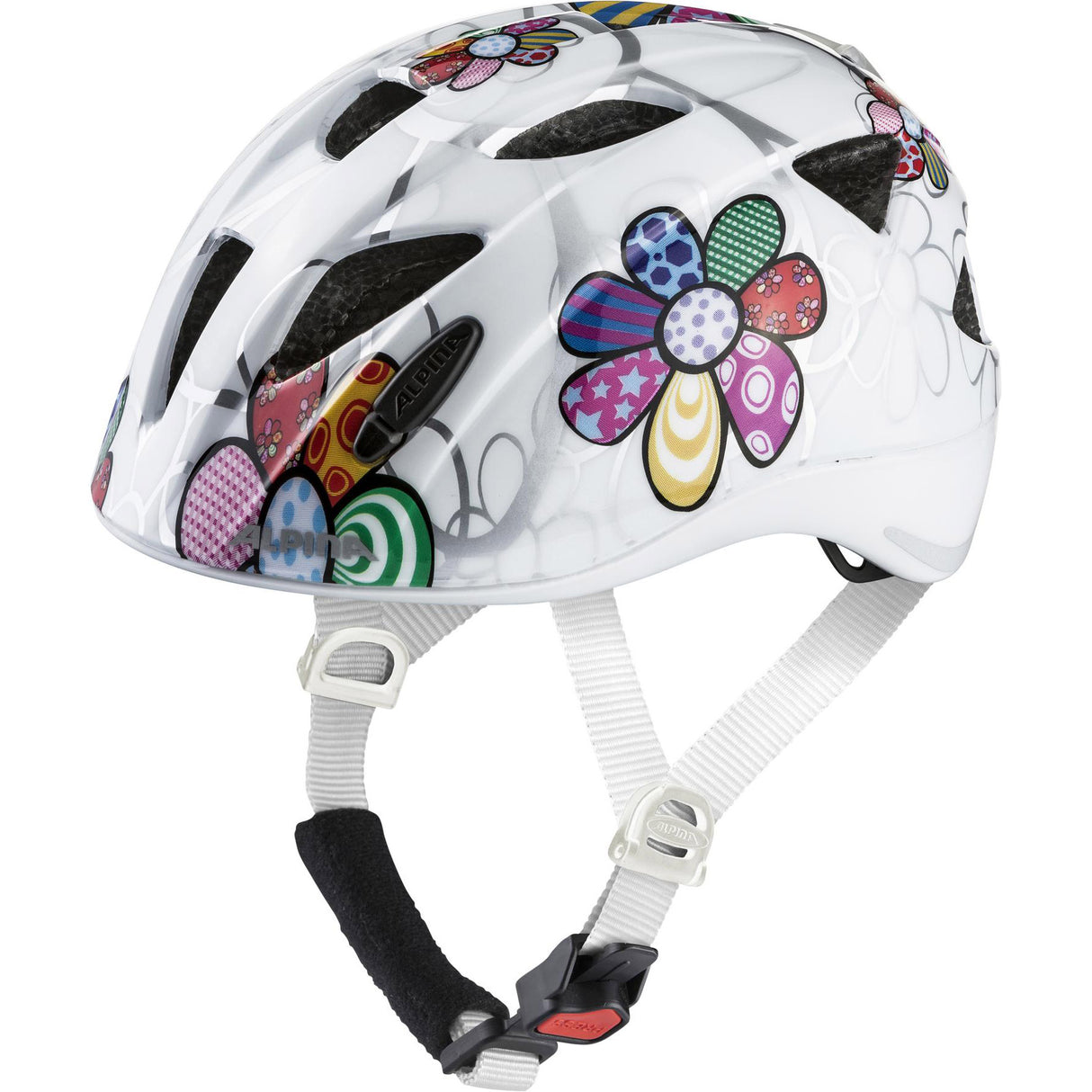 Sports sport olimpici sport kinderhelm ximo flash fiore bianco 45-49 gloss