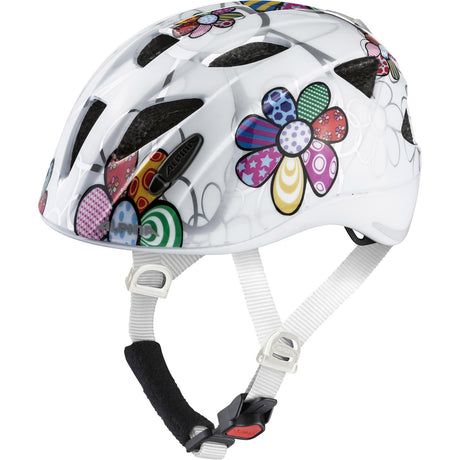 Alpina sports kinderhelm ximo flash white flower 47-51 glans