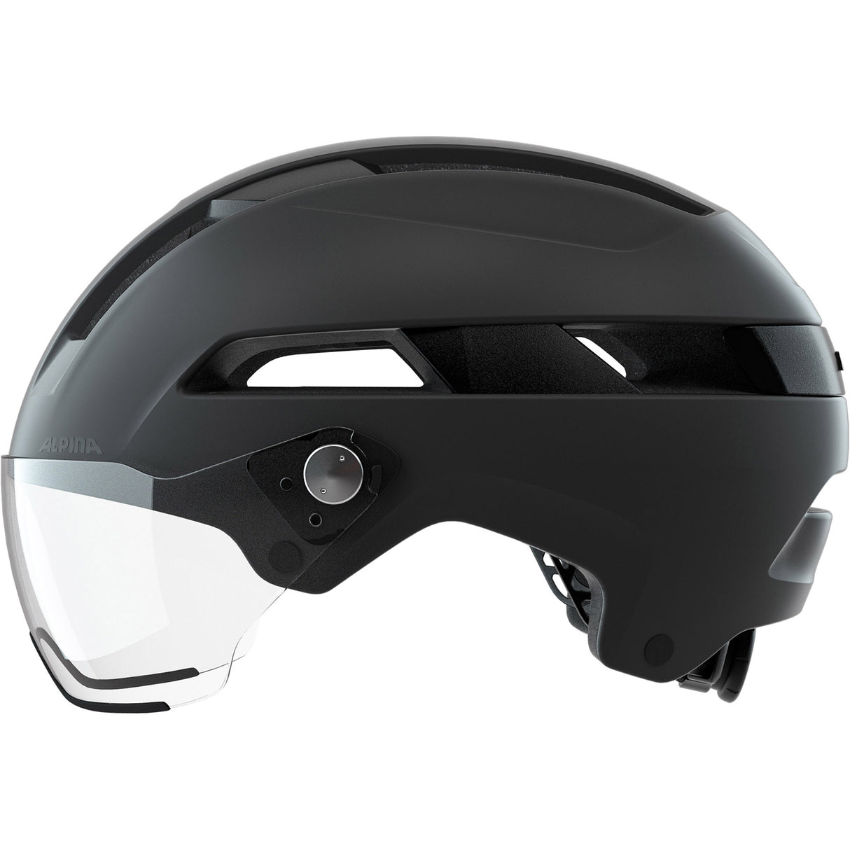 OL-sportsklær Soho Visor Bicycle Helmet Mat Black 55-59 cm