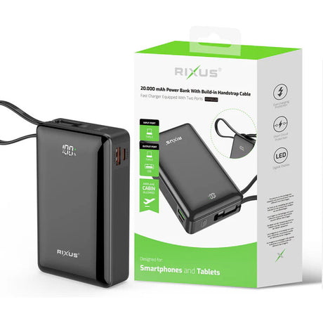 Olympic sportswear rixus powerbank rxpb02b 20.000mah li-ion usb-c -a zwart