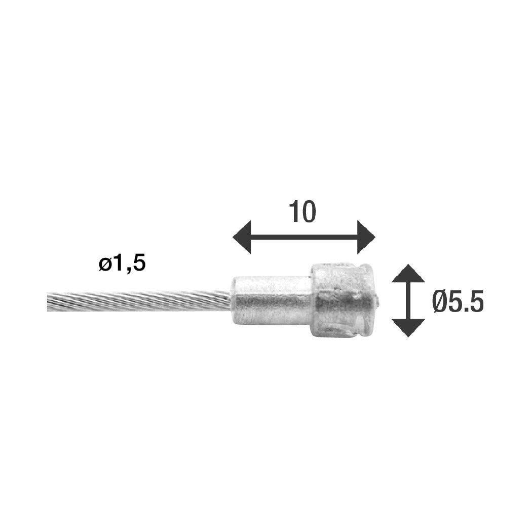 Kabel wewnętrzny REM 2250 mm stal nierdzew