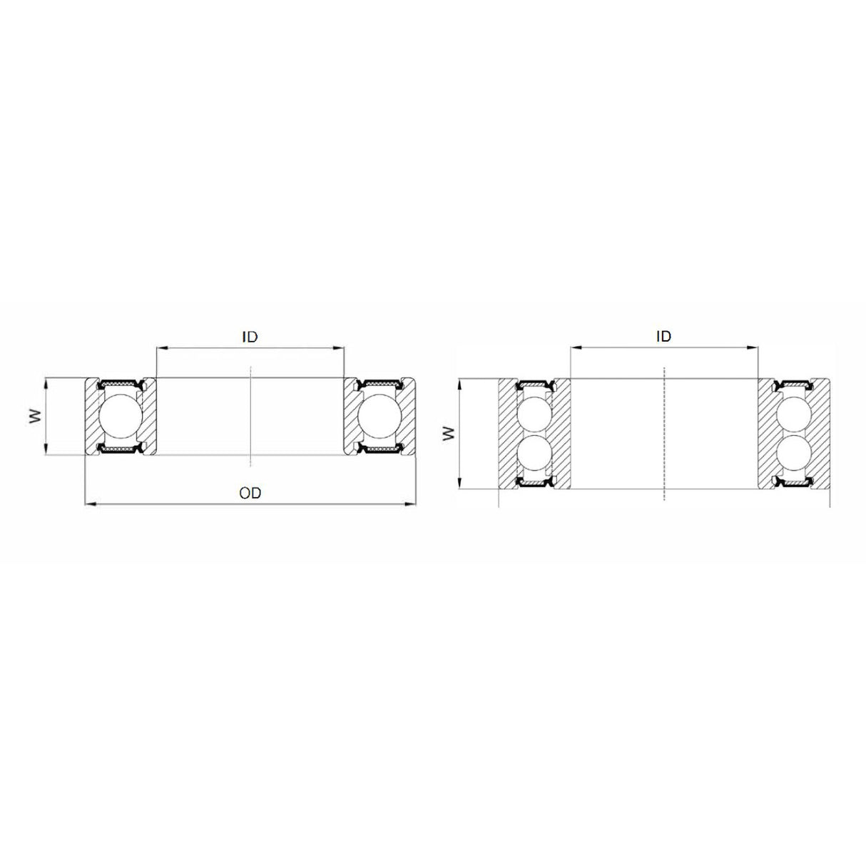 Union kogellager max cb-625 3801v 12x21x8