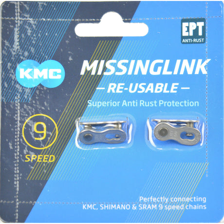 KMC Kettingschakel X9 1 2x11 128 - Zilver