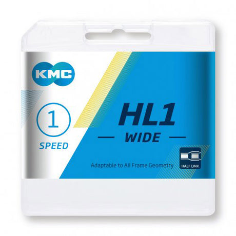 Kmc single speed ketting hl1 breed zilver 100 schakels - zilver