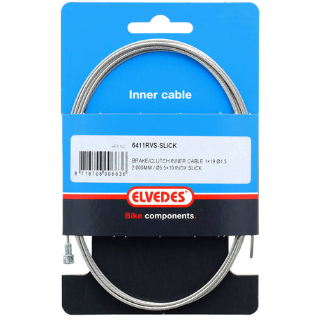 Elvedes cable systems bv elvedes rem binnenkabel 2000mm rvs slick �1,5mm v-nippel
