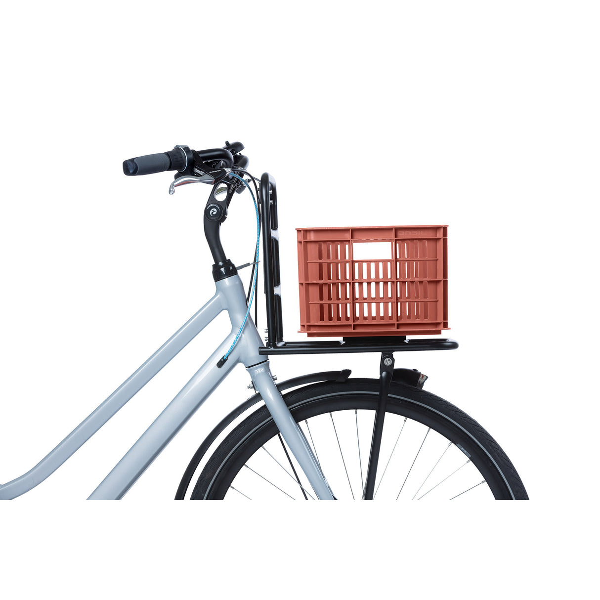 Basil fietskrat S - klein - 17.5 liter - rood