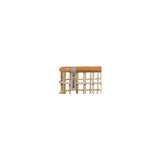 Basil Green Life - rotan fietsmand - medium - voorop natural bruin