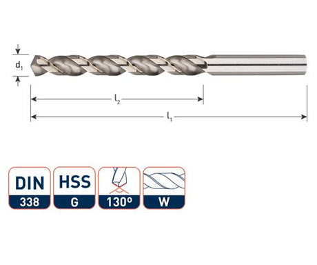 Rotec spiraalboor din338 alu 7.0