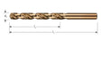 Rotec spiraalboor hss-co din338 5,0mm