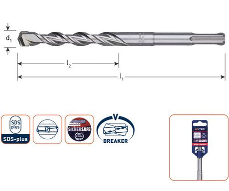 Rotec sds-boor 200 260 25mm
