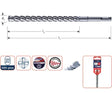 Rotec sds-boor 160 210 16mm 4-snijder