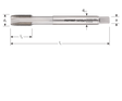 Rotec machinetap din371 mf6x0.75