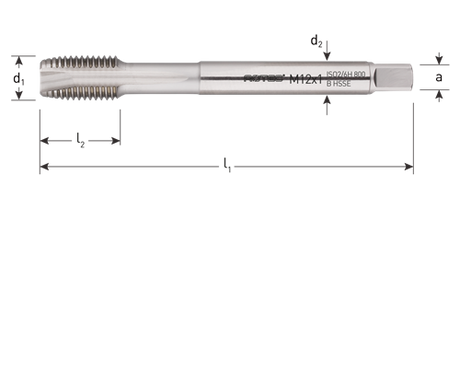 Rotec machinetap din374 mf10x0.75