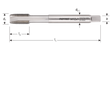 Rotec machinetap din374 mf20x1.5