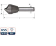 Rotec verzinkfrees 90gr. schuin gat 5-10