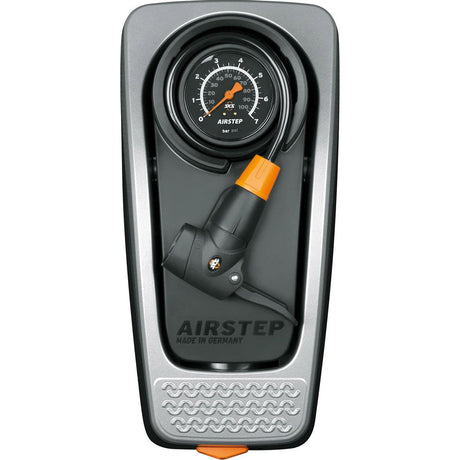 Sks airstep voetpomp met manometer - 7 bar - zwart