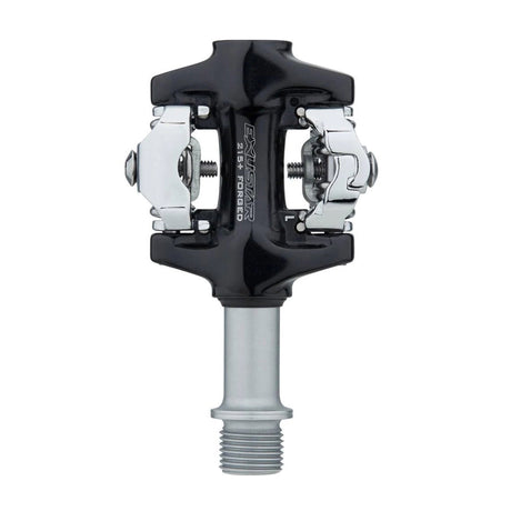 Exustar pedalen e-pm215 spd zwart zilver