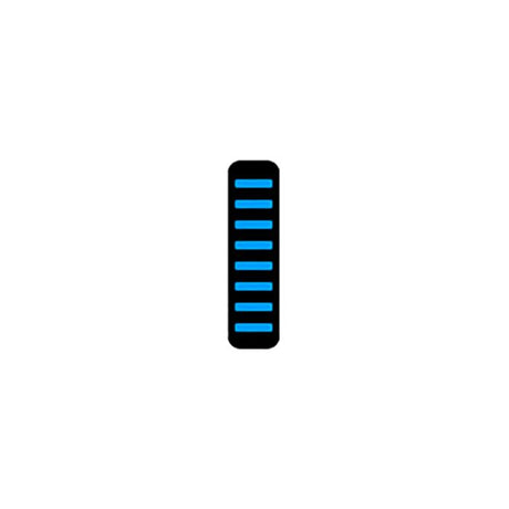 Rrp proguard cable tie - front - sticker - standard - cyan