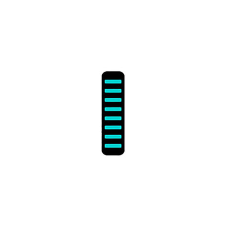 Rrp proguard cable tie - front - sticker - mini - turquoise