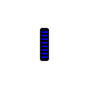 Rrp proguard cable tie - rear - sticker - blue