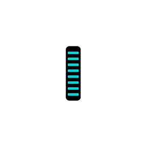 Rrp proguard bolt on v1 - front - sticker - standard - turquoise