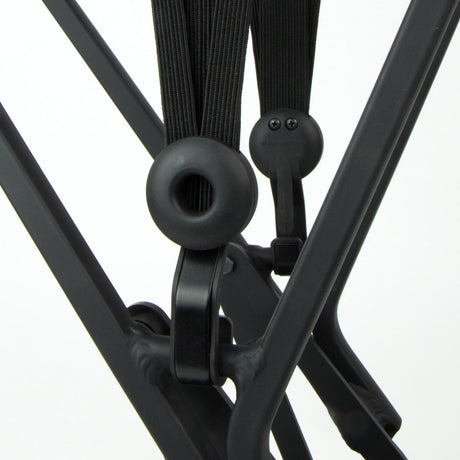 Widek triobinder eye met haak 3x12mm zwart steengrijs