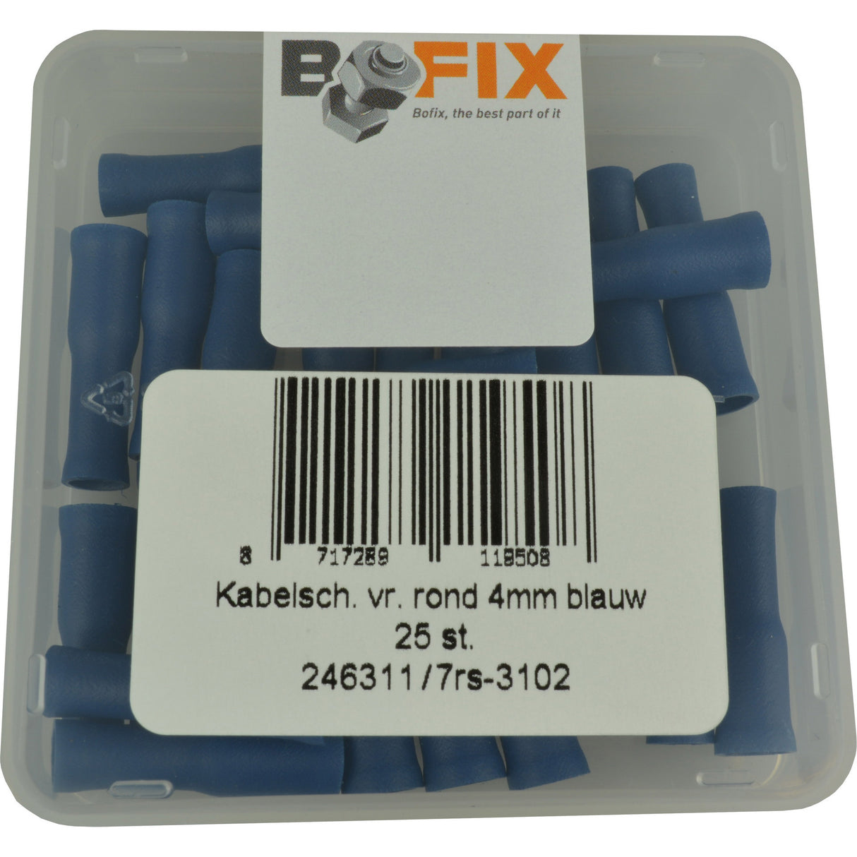 Box Bofix A 25 Slide Plug Round Woman Blue 4mm