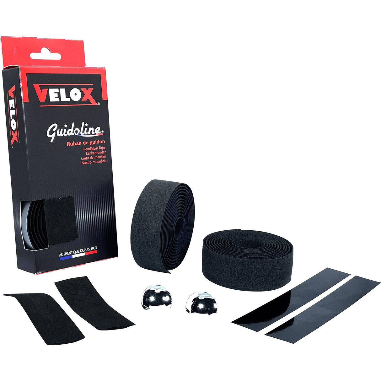 Velox Styring Lint Cork Black - Eva, 175cm, racing sykkel, 2 ruller