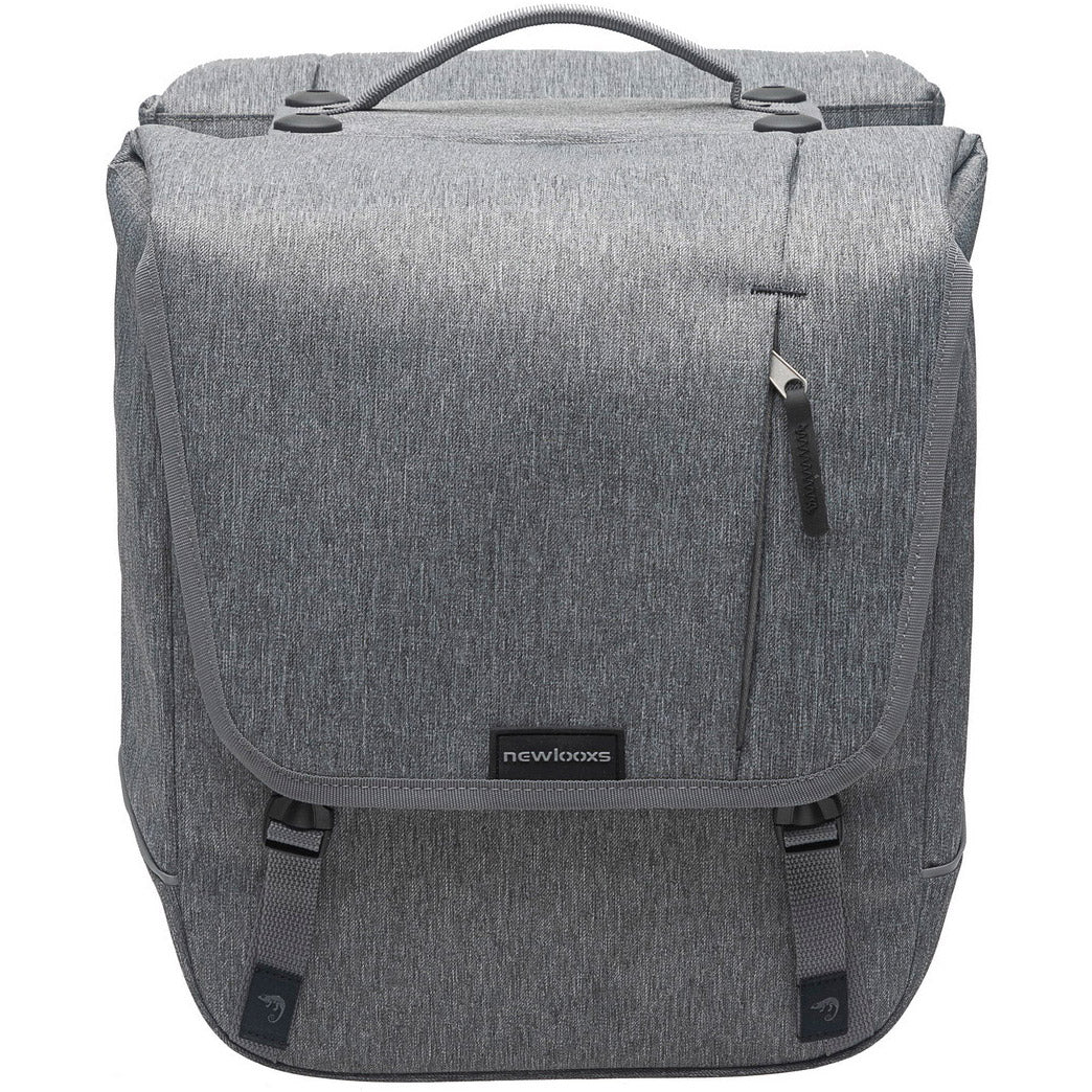 Nova Double - Double bicycle bag, gray, water -repellent