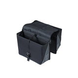 Basil Forte dubbele fietstas, zwart zwart, waterafstotend, 35L