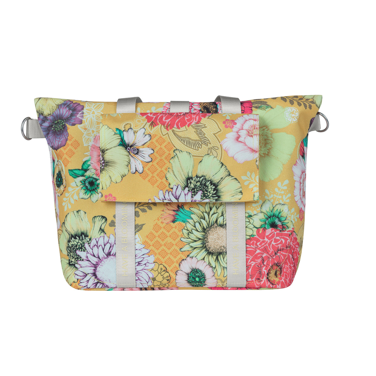 Basil Bloom Field fietshandtas - duurzaam, compact, geel