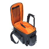 Boba de comportamiento de equipaje de Basil Miles XL, naranja negra, impermeable, 9-36L, adecuado para bicicletas eléctricas