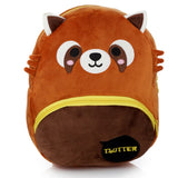 Adoramals rode panda pluche rugzak