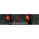 VDO Eco Light Red Rl Plus USB bakljus li-on batteri+bromsljus på