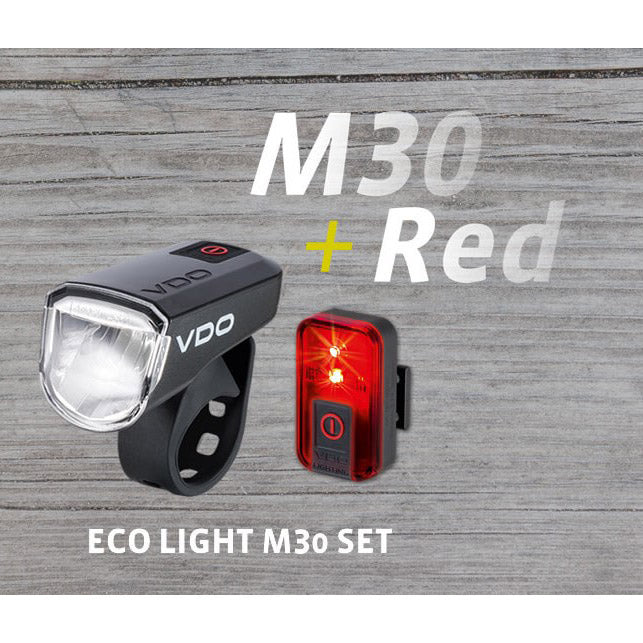 Juego de iluminación VDO Eco Light M30 USB + USB rojo