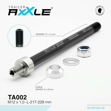 Radoxx steekas voor trailer m12x1,00 217-229mm