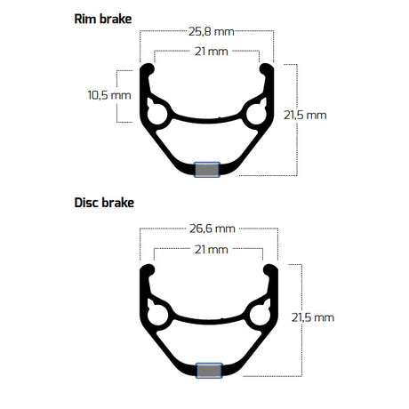 Ryde b.v. velg 28' - 14 622 zac421 aluminium cnc zwart
