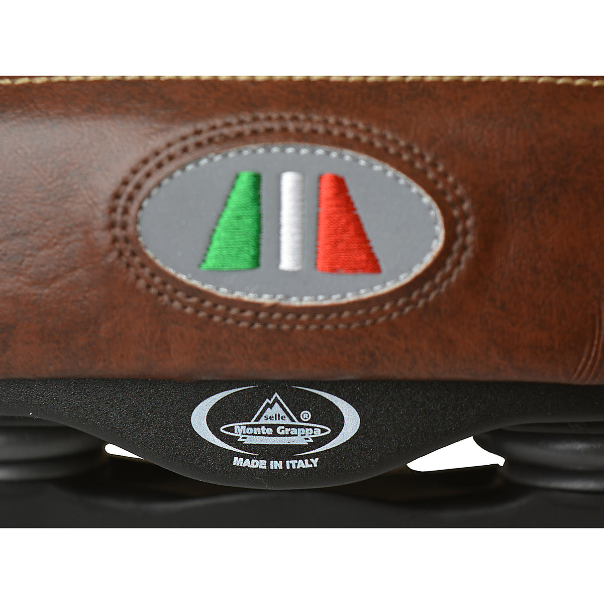 Monte Grappa Saddle Selva Man Brown con elastomero