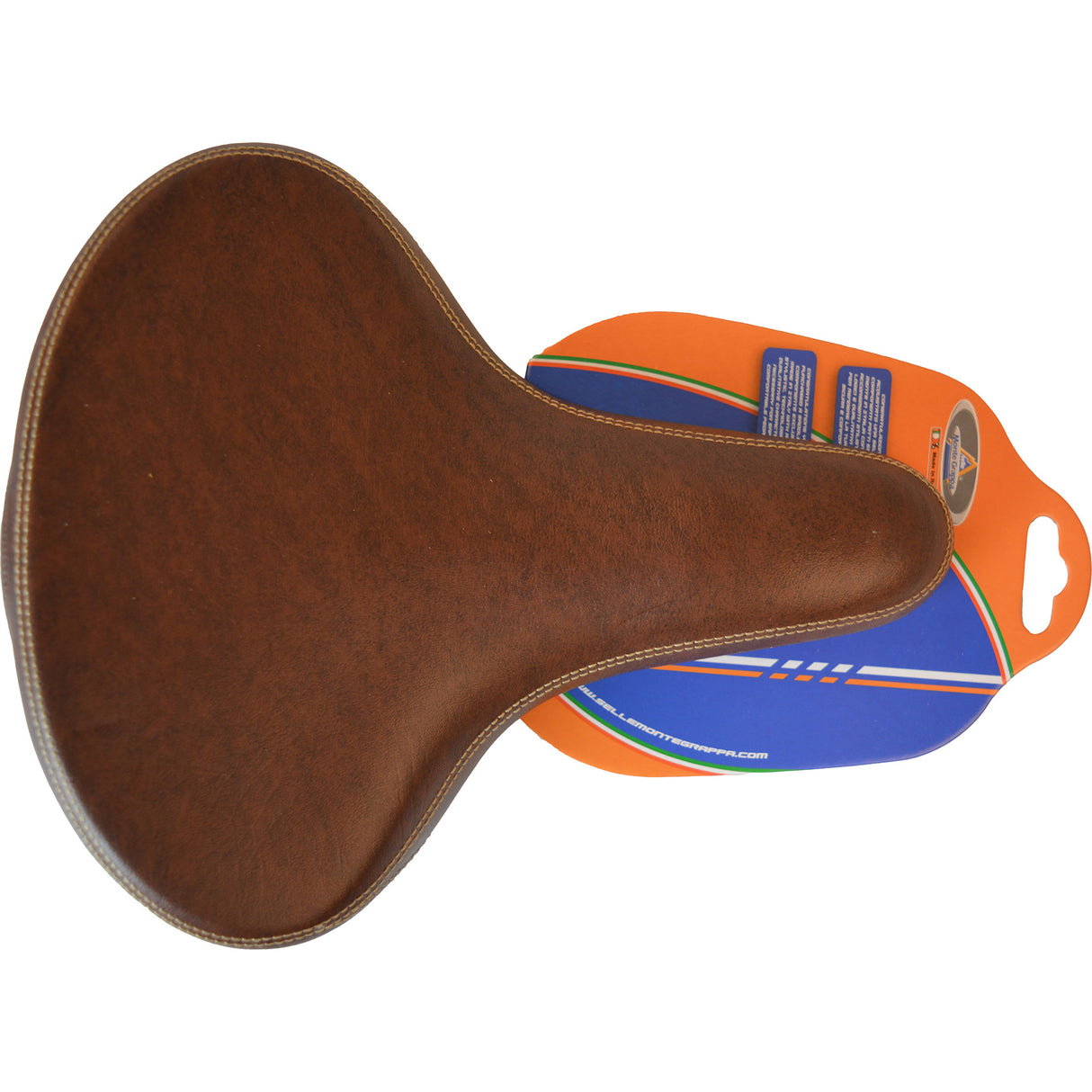 Monte Grappa Saddle Selva Man Brown con elastomero